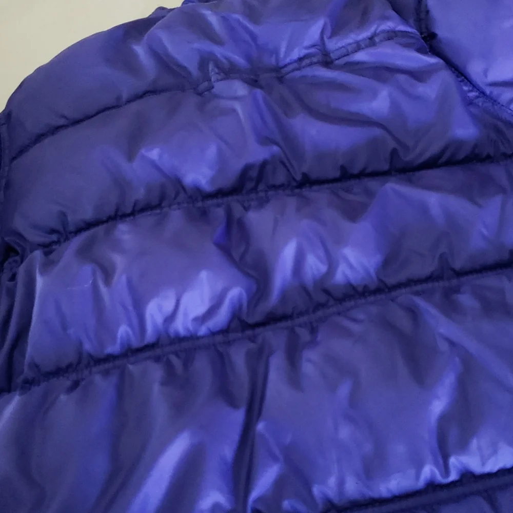 Damaged in‎ flood Justice puff jacket size 12 purple